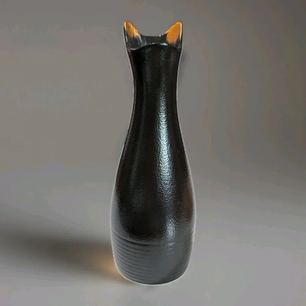 Cat Lady Box Black Cat Vase 9